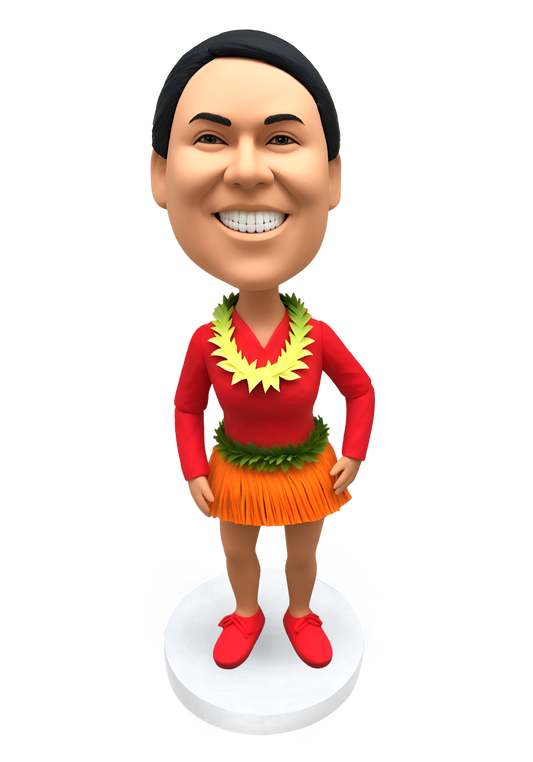 Hula Dancer Custom Bobblehead-4
