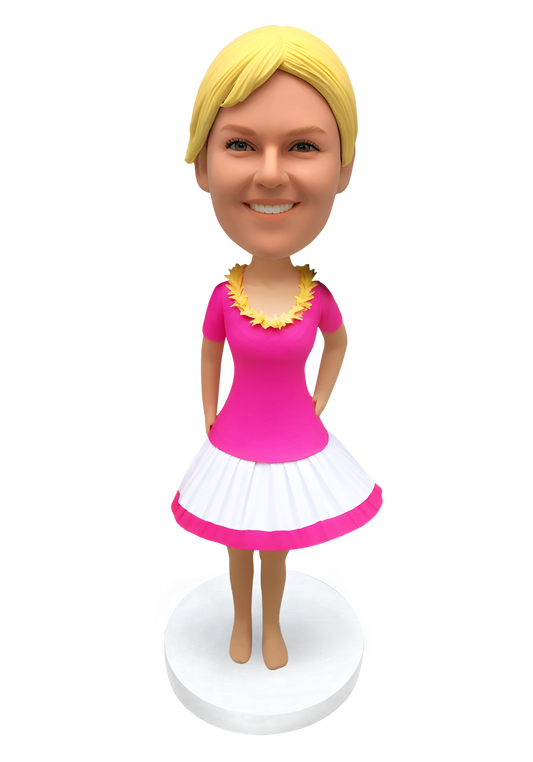 Hula Dancer Custom Bobblehead-8