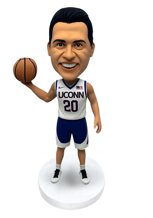 Huskies Basketball Buddy Custom Bobblehead-2