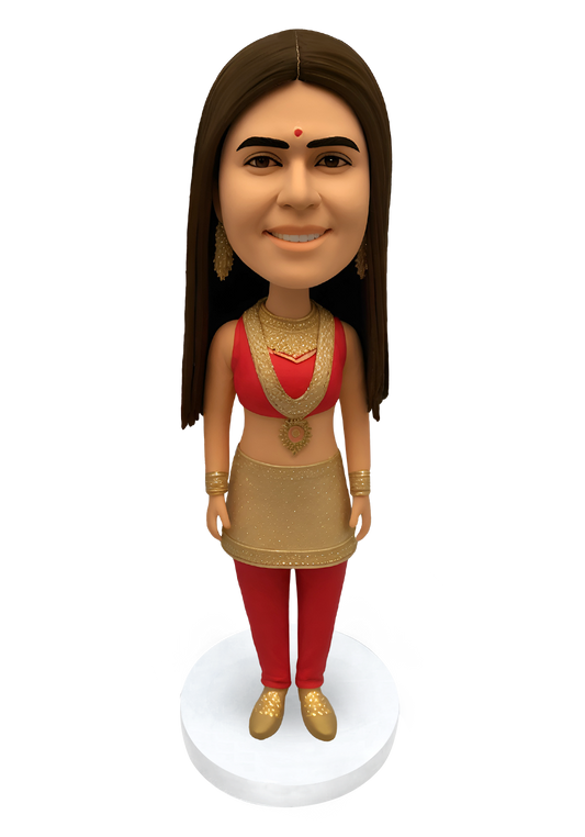 Indian Outfit Custom Bobblehead-2