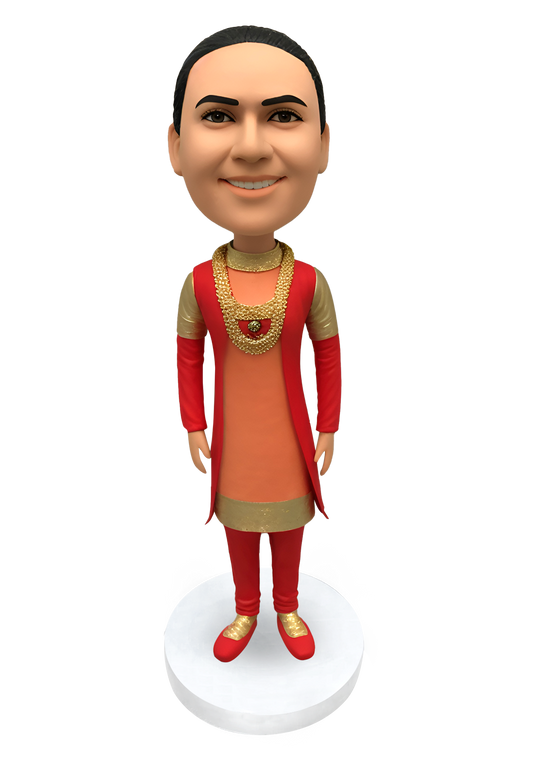 Indian Outfit Custom Bobblehead-3