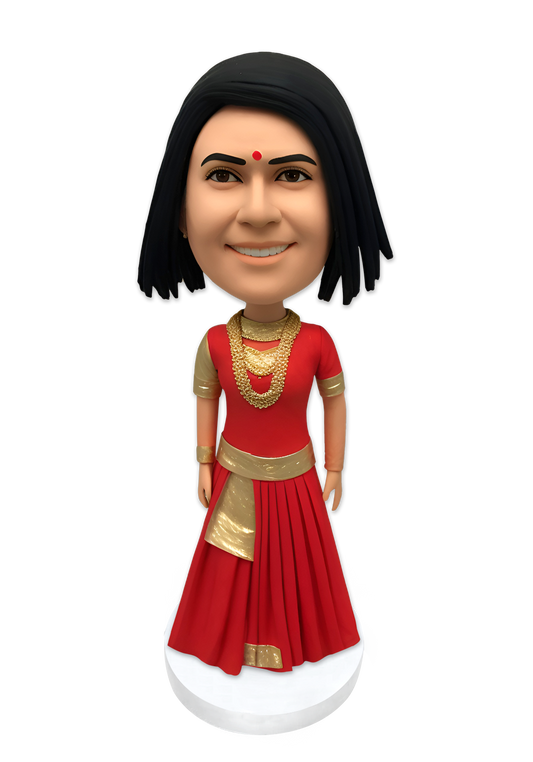 Indian Outfit Custom Bobblehead-4