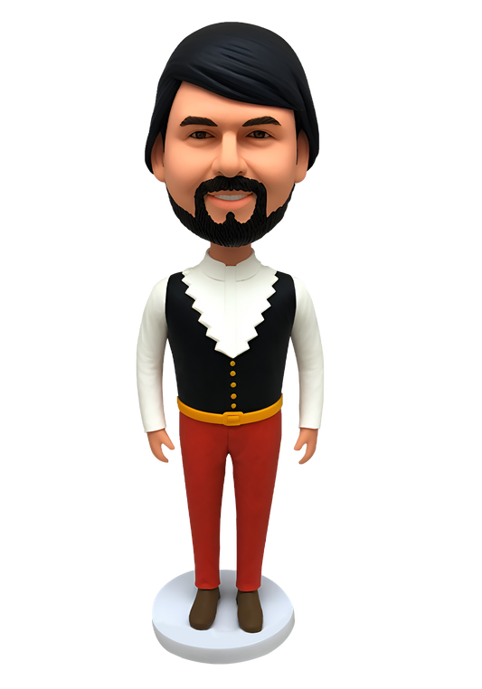 Italy Traditional Outfit Custom Bobblehead-4