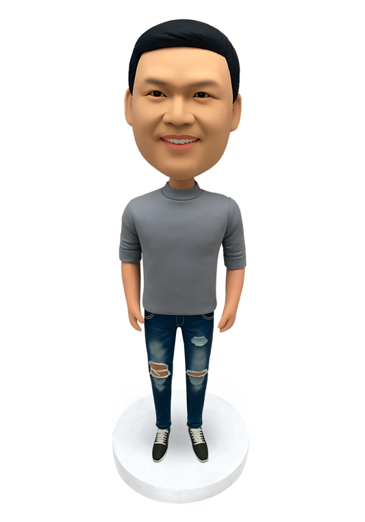 Jeans Man Custom Bobblehead-2