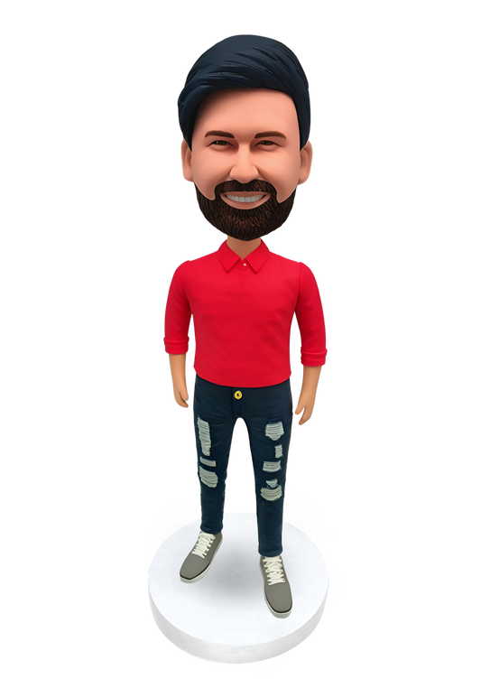 Jeans Man Custom Bobblehead-9