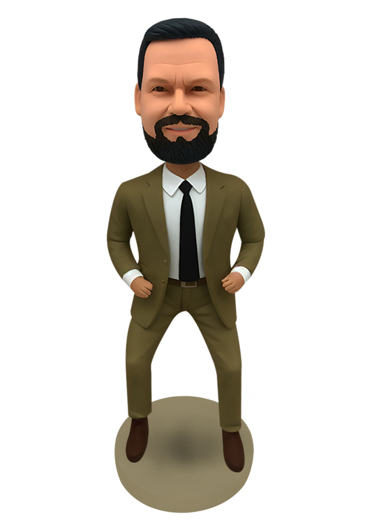 Khaki Man Custom Bobblehead-2