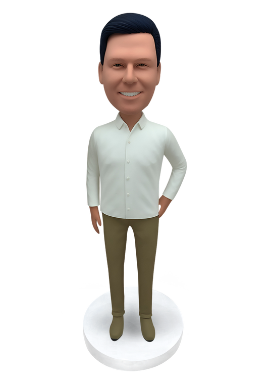 Khaki Man Custom Bobblehead-5