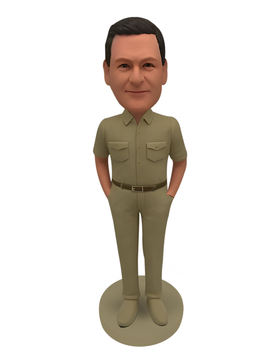 Khaki Man Custom Bobblehead-6