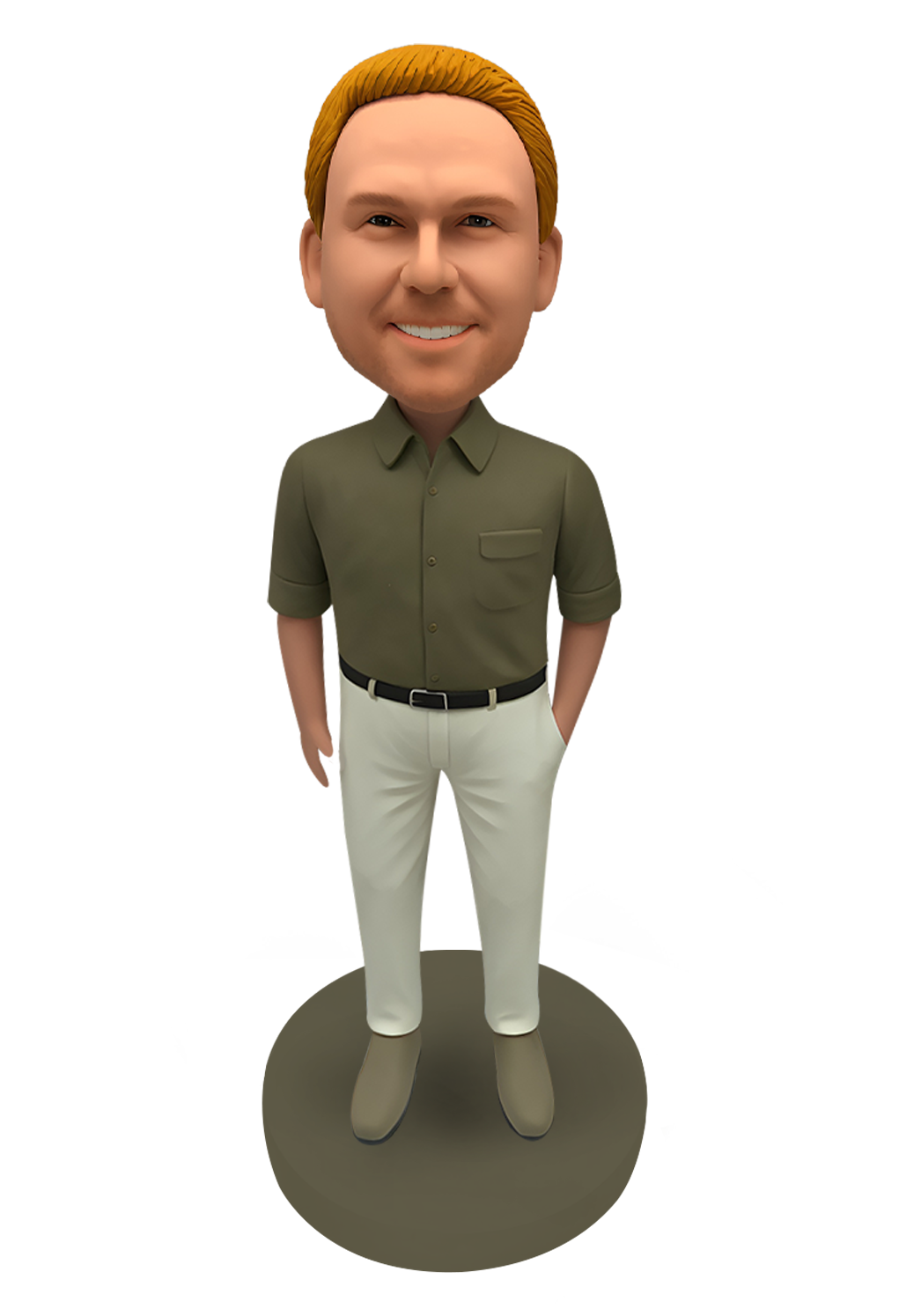 Khaki Shirt Custom Bobblehead-2