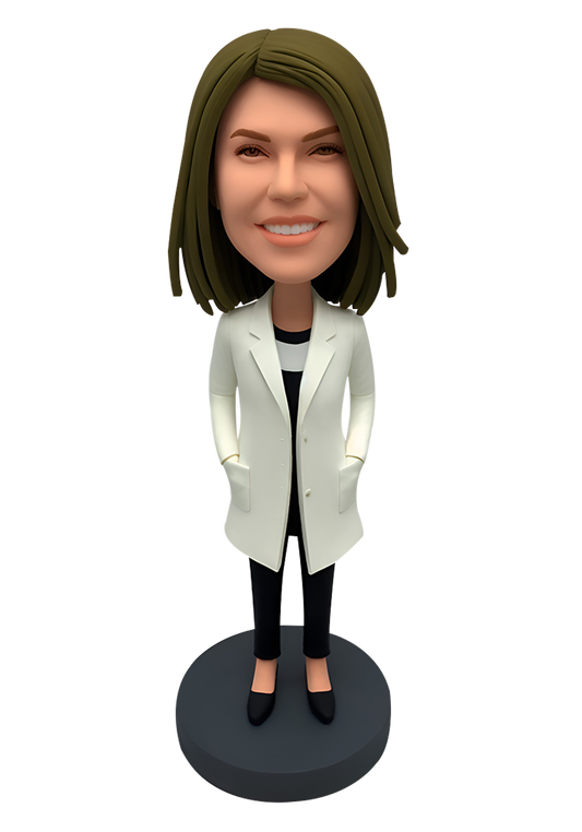 Lady in Coat Custom Bobblehead-7