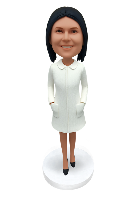 Lady in Coat Custom Bobblehead-9