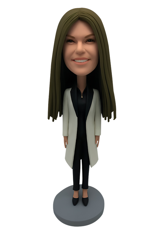 Lady with Bag Custom Bobblehead-2