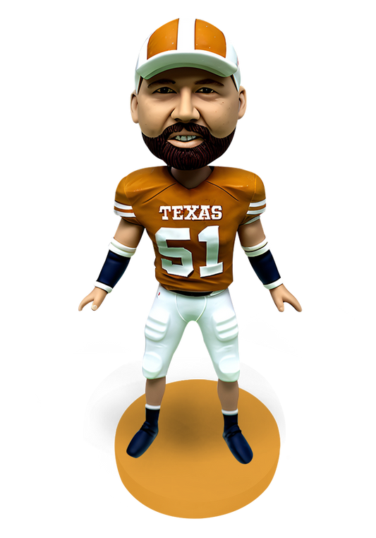 Longhorns  Football Buddy Custom Bobblehead-2