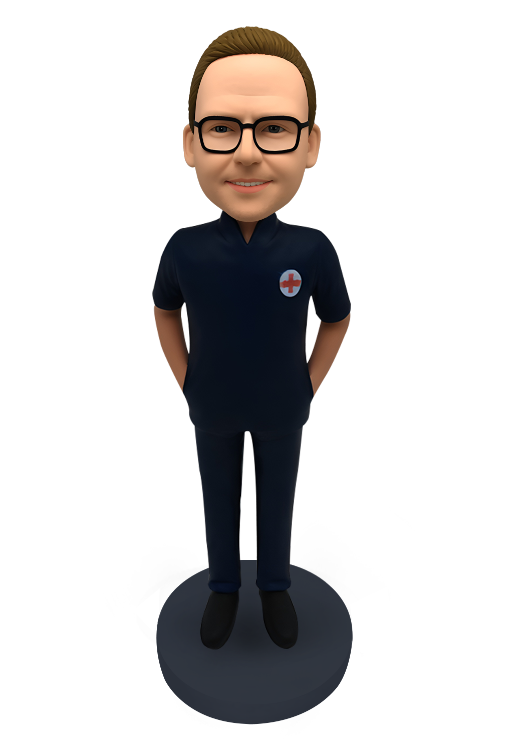 Male Nurse Custom Bobble Head-1