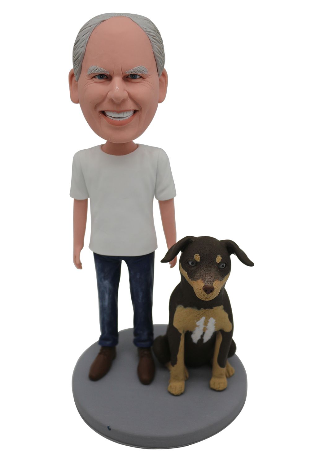 Man and Dog Custom Bobblehead-4