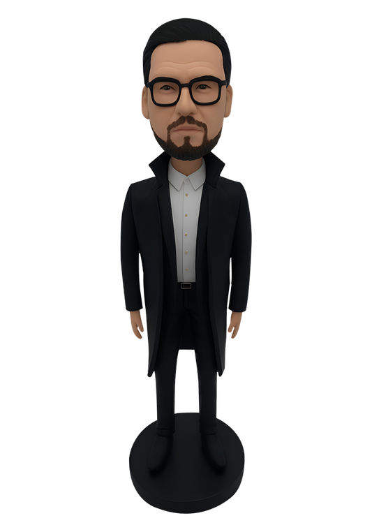 Man in Coat Custom Bobblehead-1