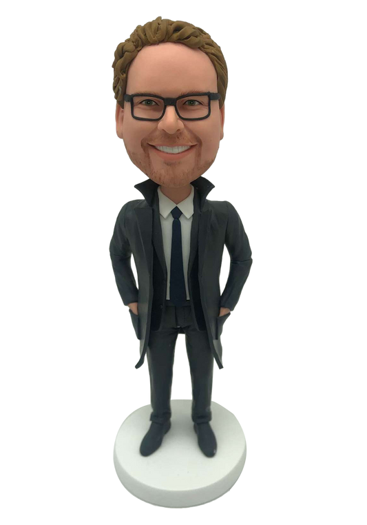 Man in Coat Custom Bobblehead-12