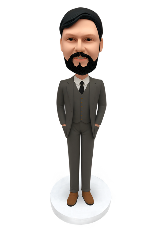Man in Red Suit Custom Bobblehead
