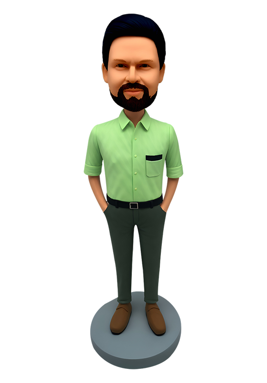 Man in Shirt Custom Bobblehead-12
