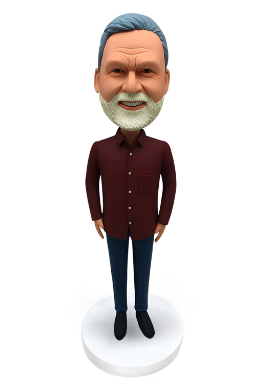 Man in Shirt Custom Bobblehead-14