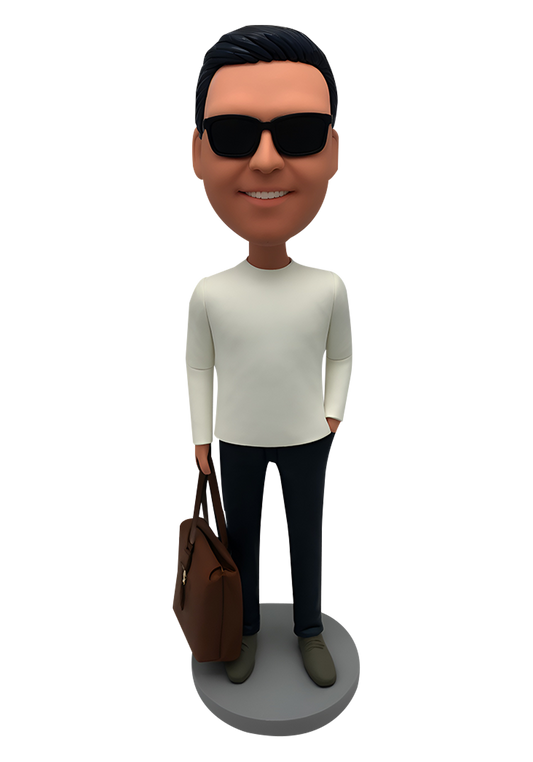 Man with Bag Custom Bobblehead-10