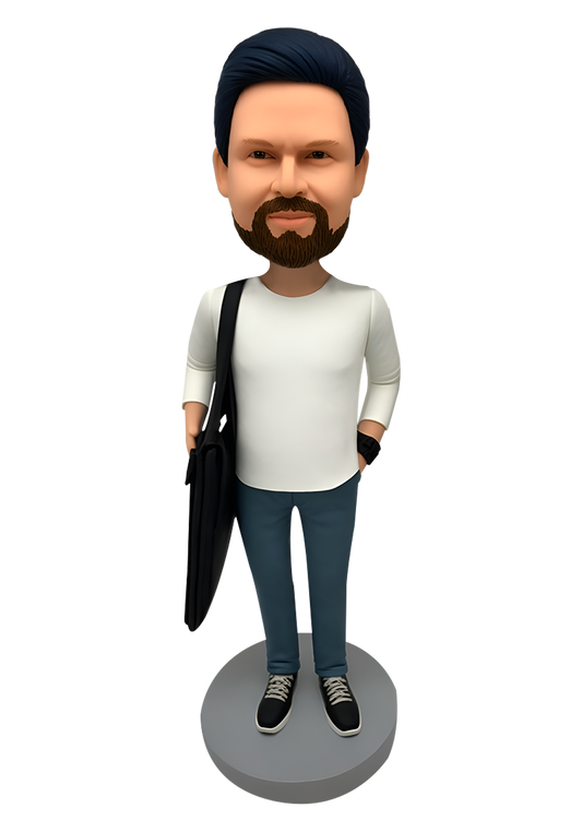 Man with Bag Custom Bobblehead-5