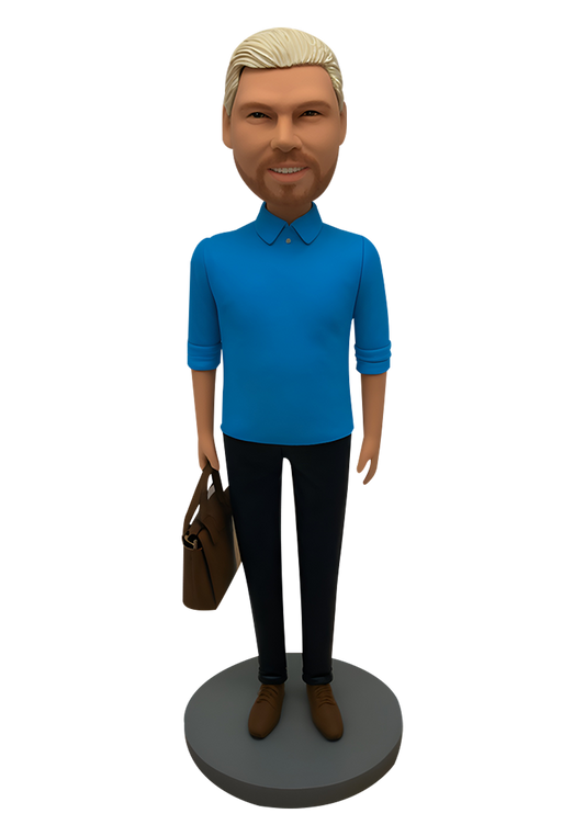 Man with Bag Custom Bobblehead-7