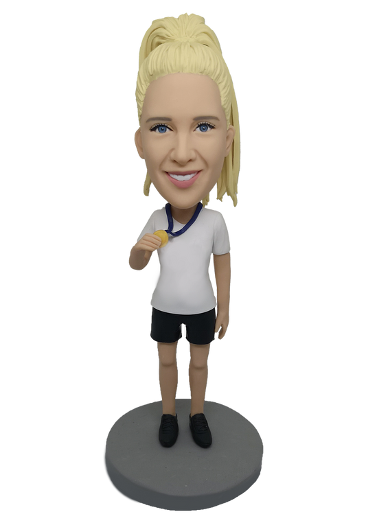 Meditation Girl Custom Bobblehead 