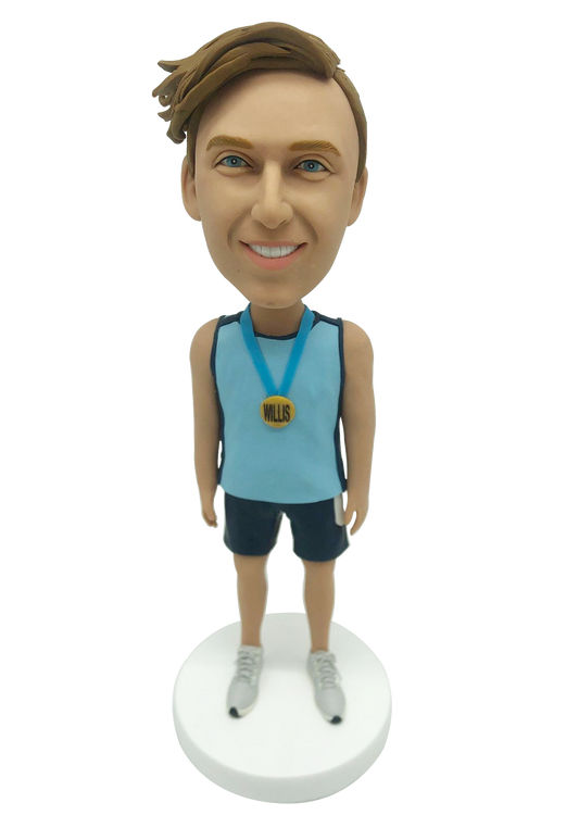 Marathon Winner Custom Bobblehead