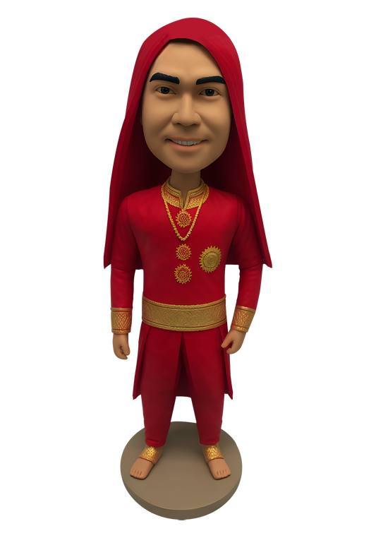 Myanmar Outfit Custom Bobblehead-5
