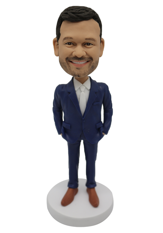 Navy Best Man Custom Bobblehead