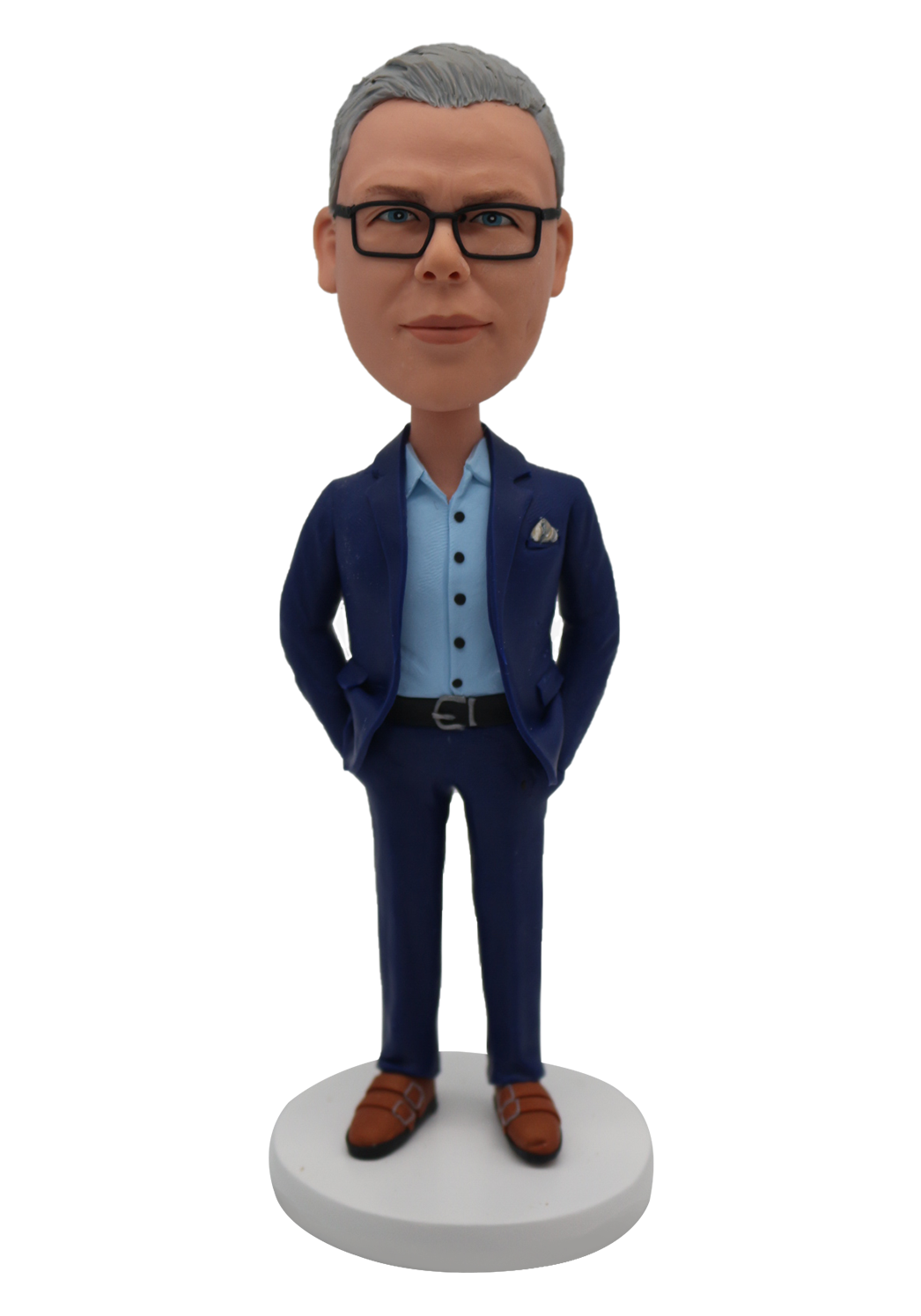 Navy Suit Buddy Custom Bobblehead