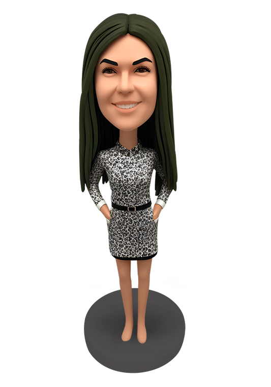 Office Lady Custom Bobblehead-11