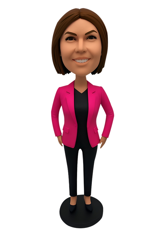 Office Lady Custom Bobblehead-12