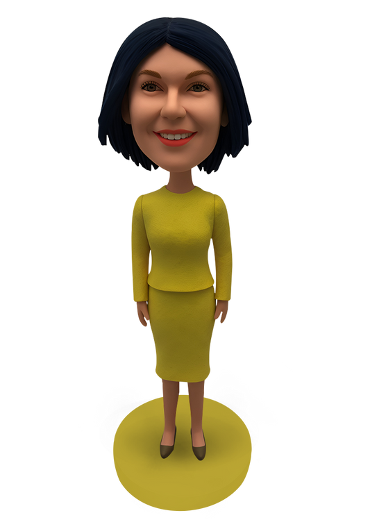 Office Lady Custom Bobblehead-5