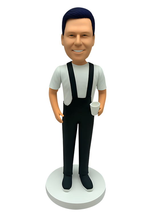 Overall Man Custom Bobblehead-3