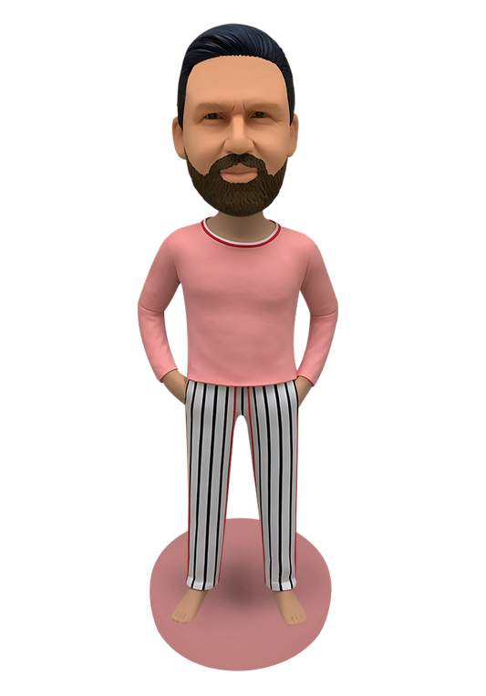 Pajamas Man Custom Bobblehead-2