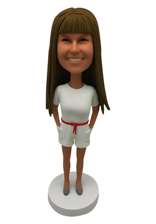 Pajamas Woman Custom Bobblehead-11