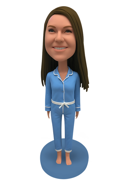 Pajamas Woman Custom Bobblehead-6