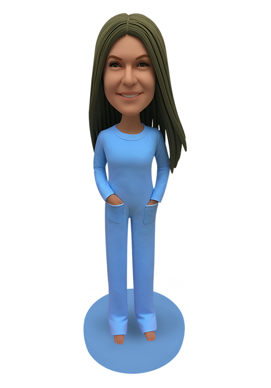 Pajamas Woman Custom Bobblehead-8