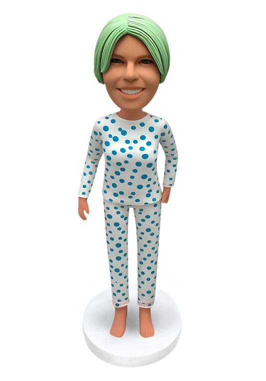 Pajamas Woman Custom Bobblehead-9