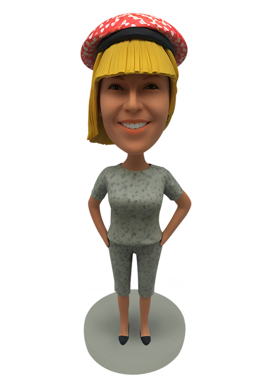 Picnic Woman Custom Bobblehead-2