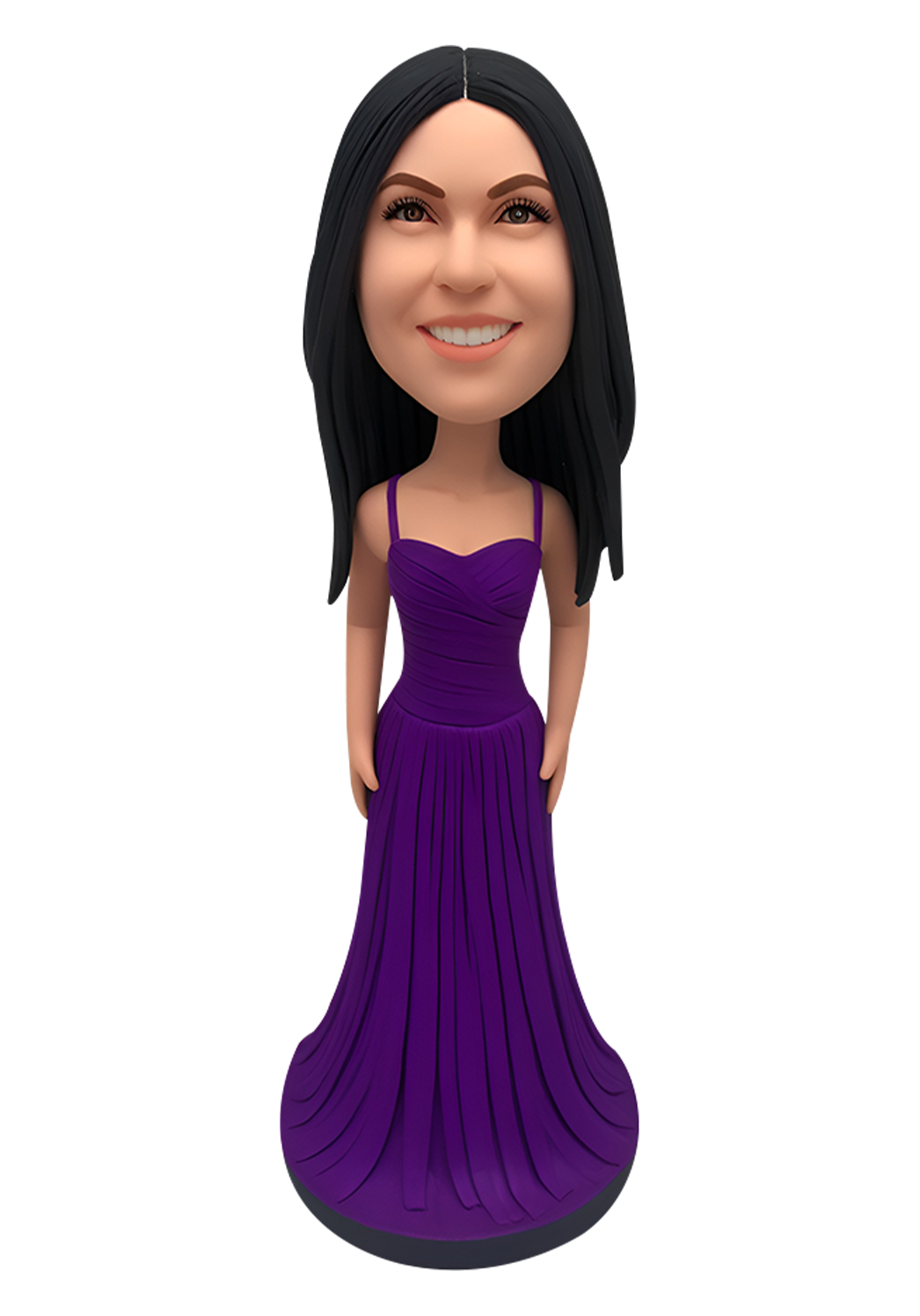 Purple Evening Dress Custom Bobblehead-1