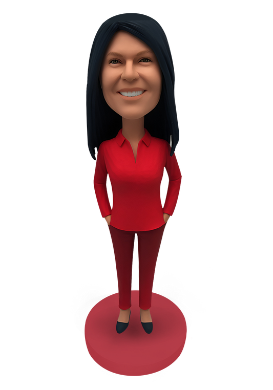 Red Blouse Custom Bobblehead