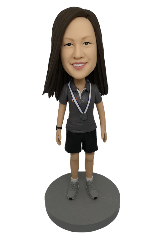 Run Girl Custom Bobblehead