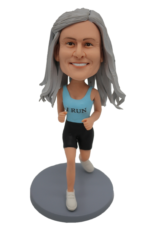 Running Woman Custom Bobblehead