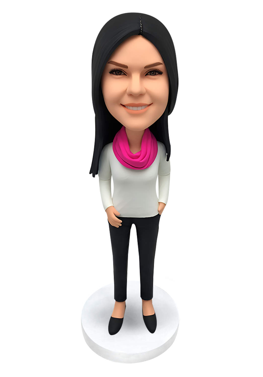 Scarf Girl Custom Bobblehead-2