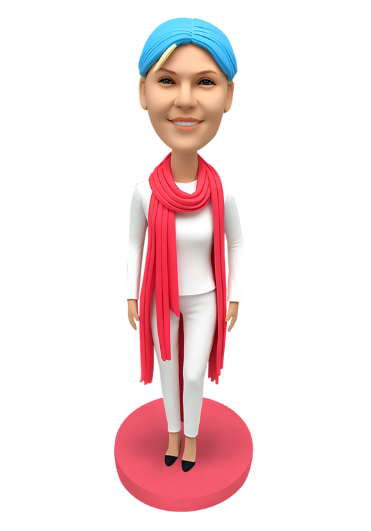 Scarf Girl Custom Bobblehead-4
