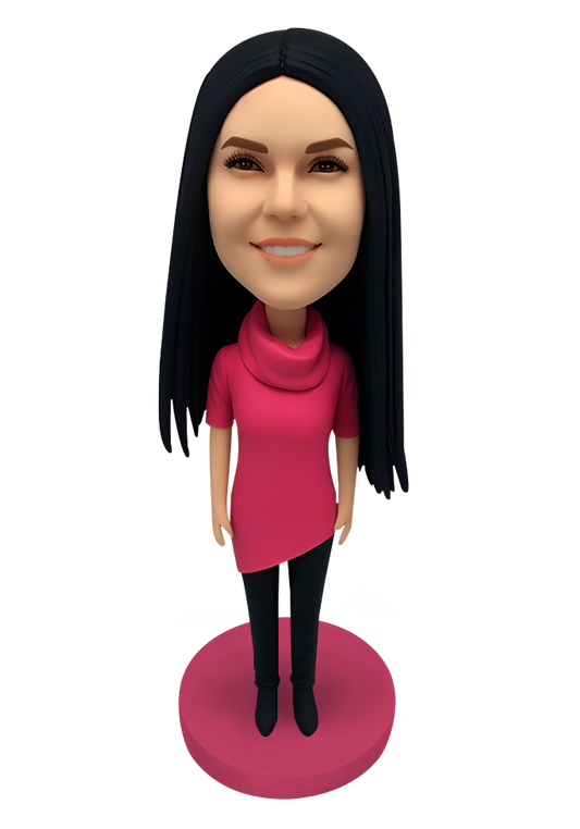 Scarf Girl Custom Bobblehead-6