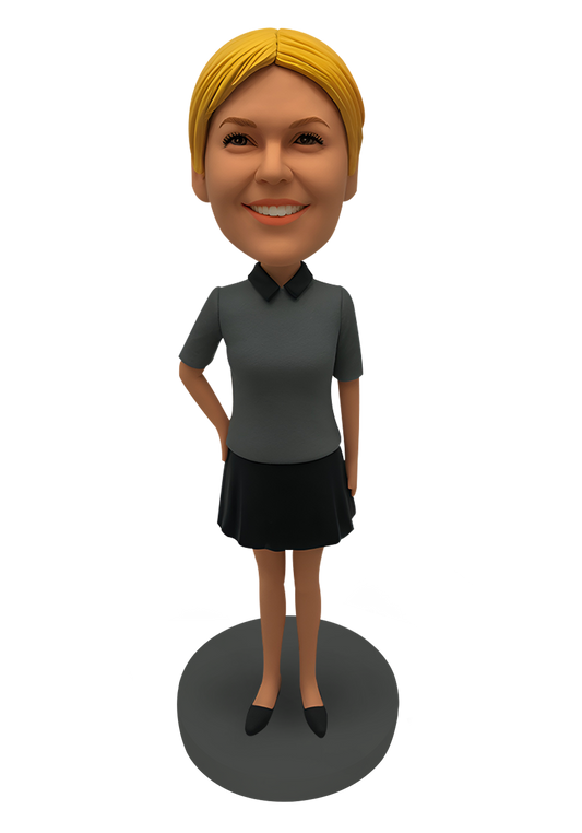 School Uniform Girl Custom Bobblehead-2